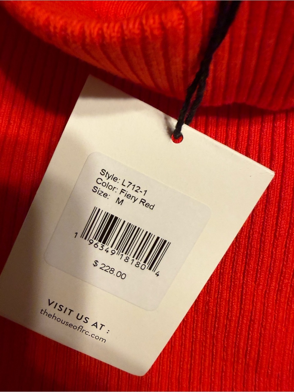 Lita by Ciara - Red Ribbed Button-Detail Midi Skirt - Picture 7 of 8